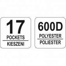YATO Geanta scule tip lada cu 17 compartimente..